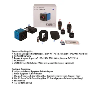 HDMI Digital Camera, 720p, Mouse Control