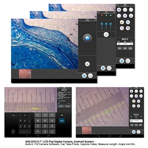 Câmera digital LCD de 9,7', sistema Android