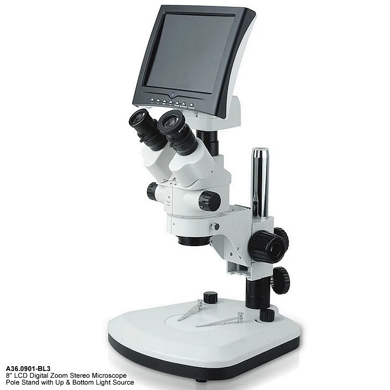 8' LCD Stereo Microscope,0.7x-4.5x