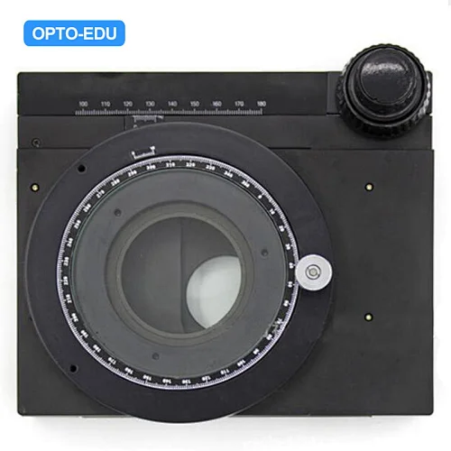 Manual Working Stage, with 360° Rotatable Glass Plate