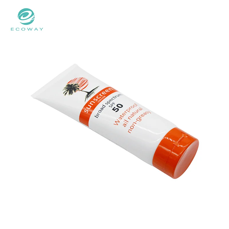 220ml Custom Printing Flip Cap Sunscreen Cream Tube
