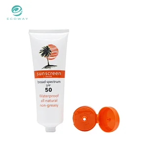 220ml Custom Printing Flip Cap Sunscreen Cream Tube