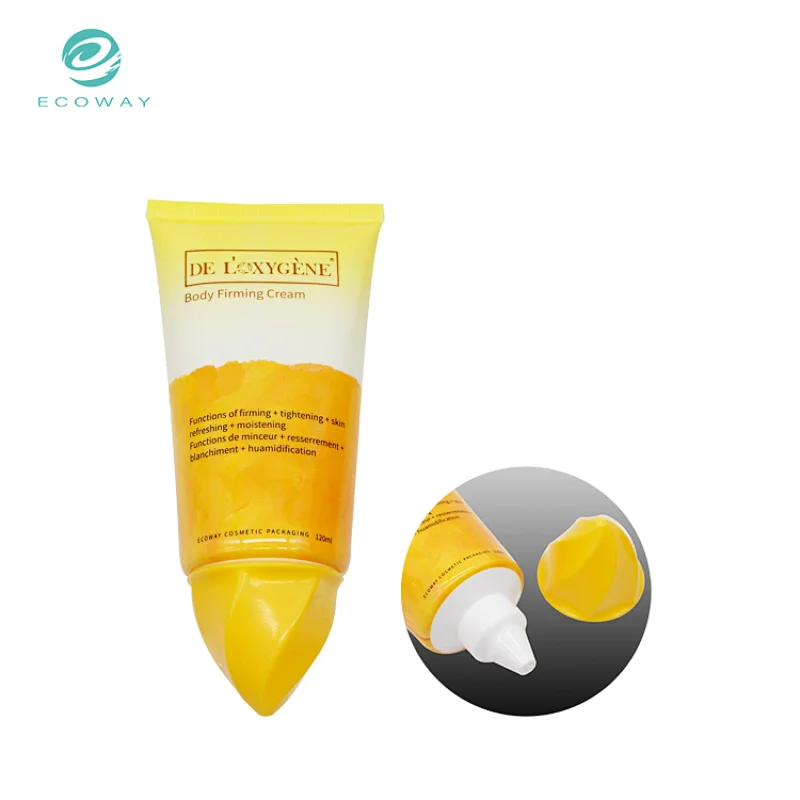 Special Love Note Head Yellow Luxury Skincare Tube