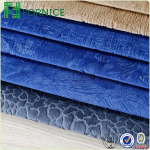 Embossed holland velvet fabric for furniture sofa
