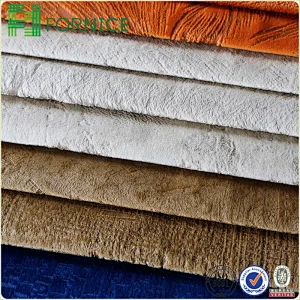 Embossed holland velvet fabric for furniture sofa