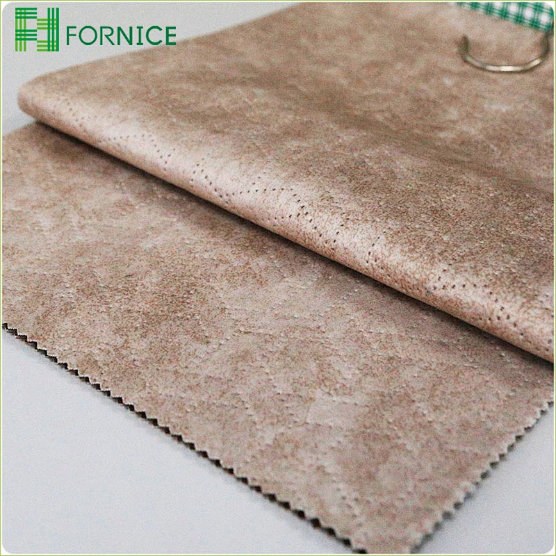 High-quality 100% polyester warp knitted holland velvet embossed upholstery sofa fabric