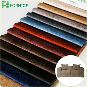 High-quality 100% polyester warp knitted holland velvet printed embossed furniture sofa fabric