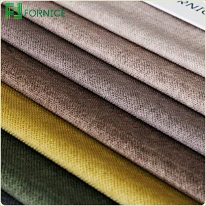 2020 new designs 100% polyester warp knitted holland velvet embossed upholstery sofa fabric