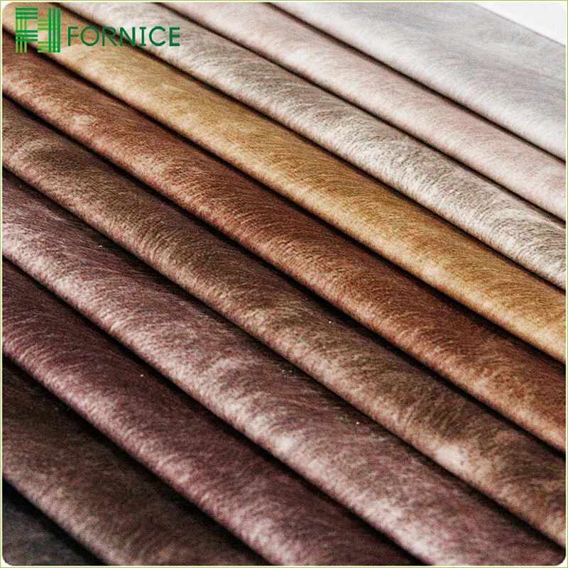 High-quality 100% polyester warp knitted holland velvet printed furniture sofa fabric