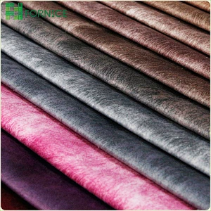High-quality 100% polyester warp knitted holland velvet printed furniture sofa fabric
