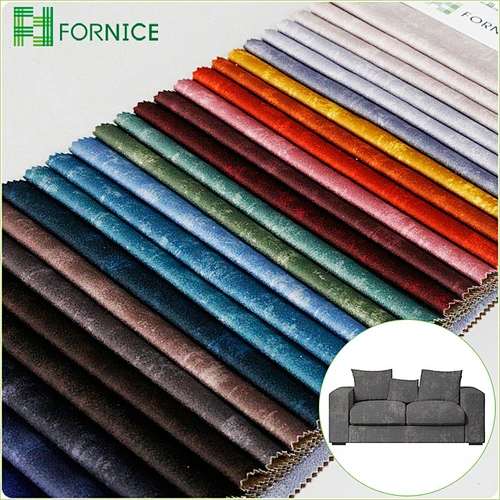 2023 new designs 100% polyester warp knitted holland velvet taped fabric for upholstery sofa