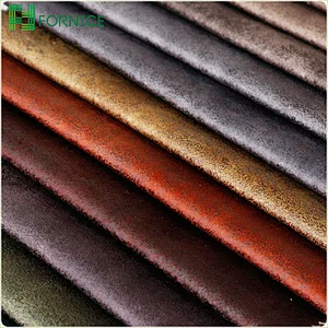 High-quality 100% polyester warp knitted holland velvet bronzing upholstery sofa fabric