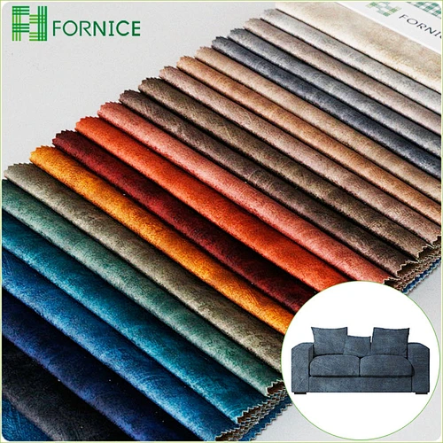 High-quality 100% polyester warp knitted holland velvet taped upholstery sofa fabric