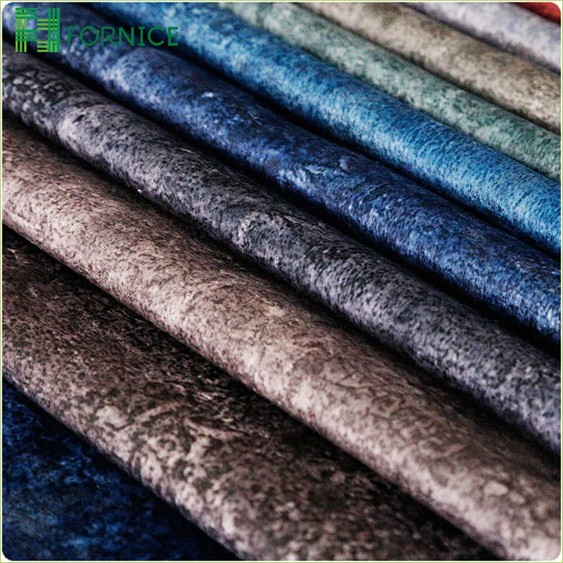 High-quality 100% polyester warp knitted holland velvet taped upholstery sofa fabric