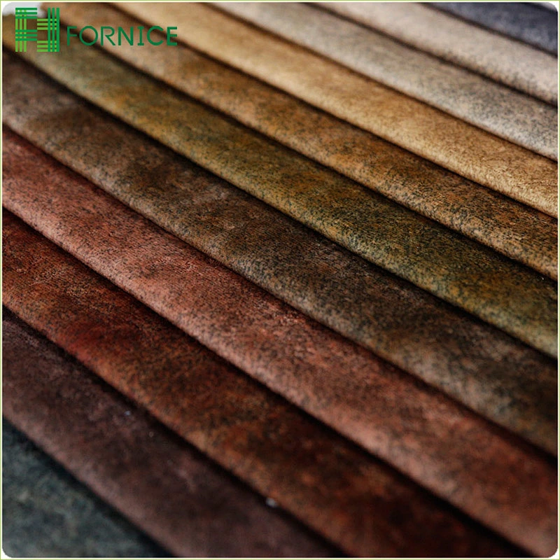 High-quality 100% polyester warp knitted holland velvet printed embossed upholstery sofa fabric