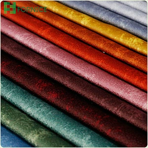 2023 new designs 100% polyester warp knitted holland velvet taped fabric for upholstery sofa