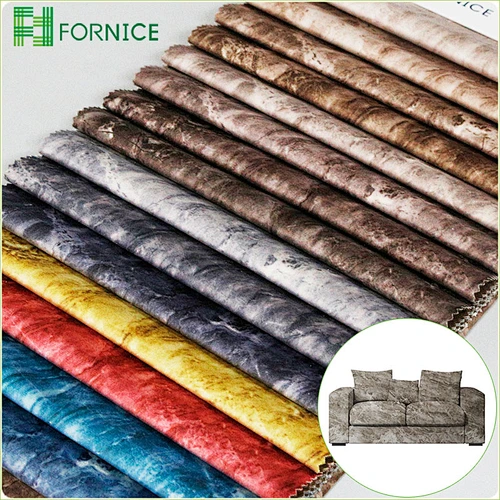 High-quality 100% polyester warp knitted holland velvet printed upholstery sofa fabric