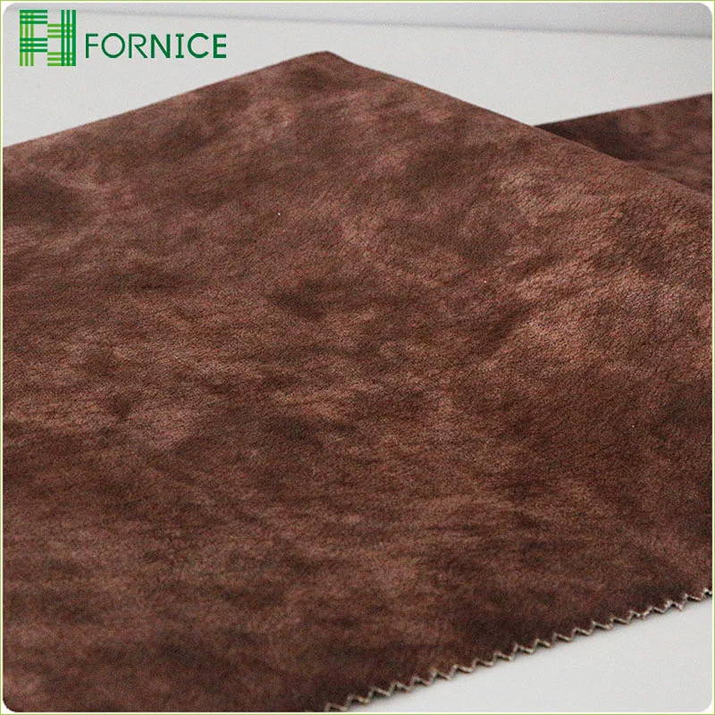 High-quality 100% polyester warp knitted holland velvet taped upholstery sofa fabric