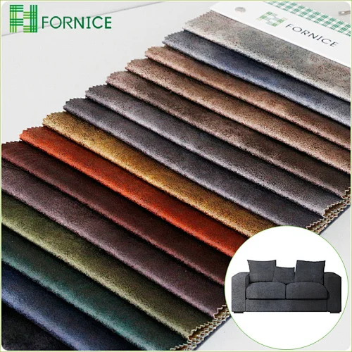 High-quality 100% polyester warp knitted holland velvet bronzing upholstery sofa fabric