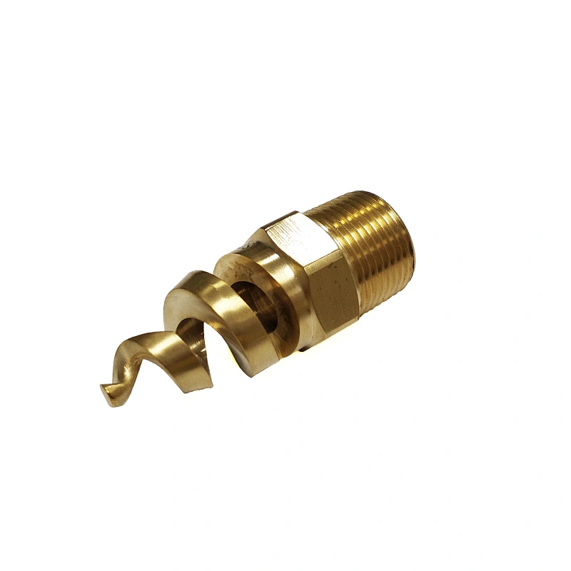 Spiral nozzle with clog-resistant performance, has two types: full cone and hollow cone pattern.