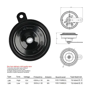 BOSOKO L90 Universal Powerful Car Horn