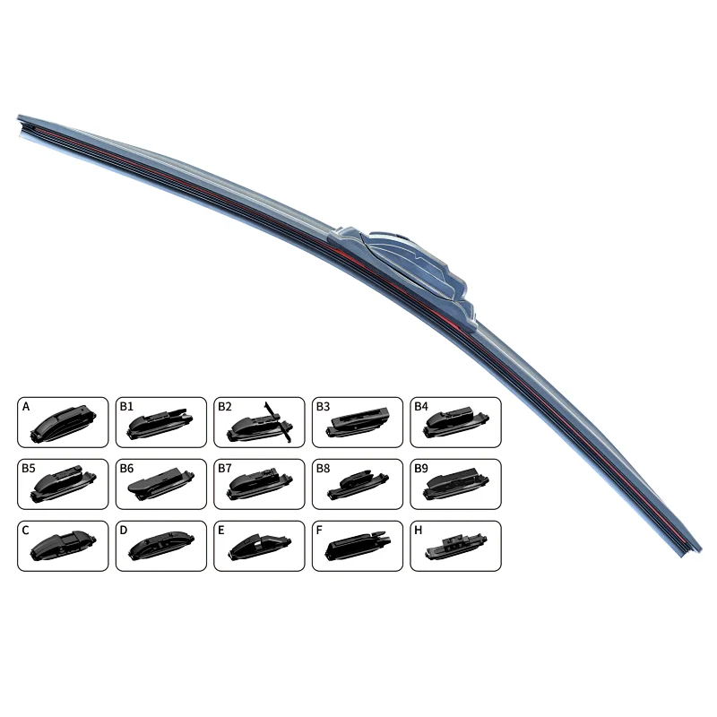 基辅车展Sport Sport热销刀片Carall S704A多功能适配器刮水器Teflon笔芯Multifit刮水片