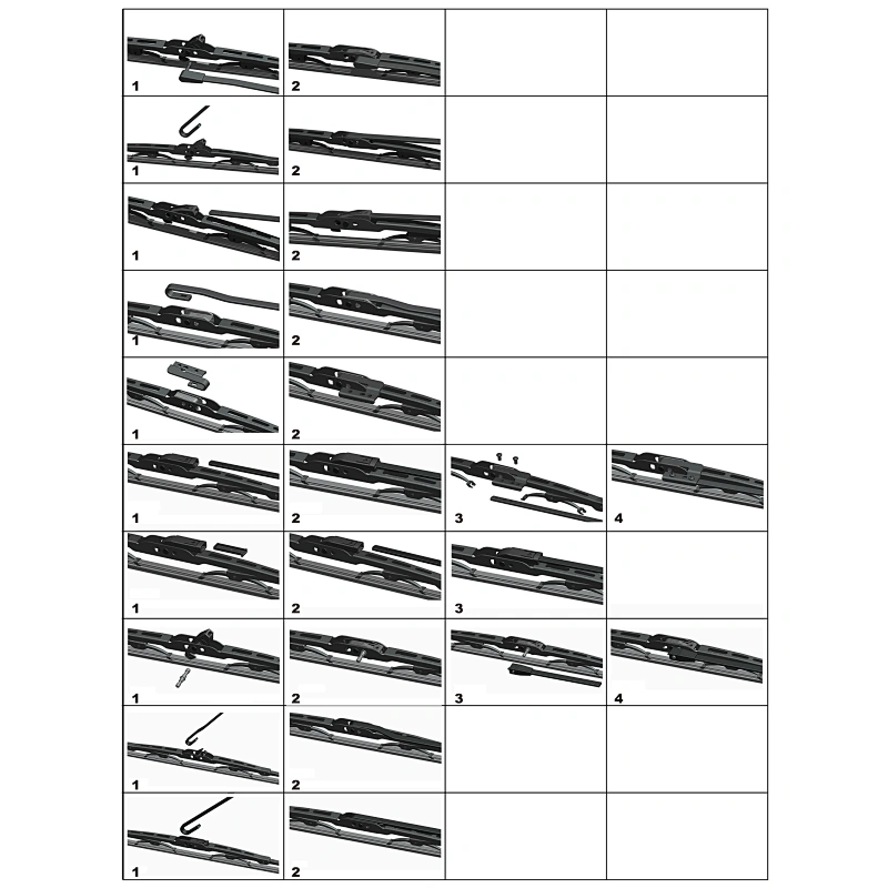 BOSOKO V30 U-HOOK Frame Universal Auto Windshield Wiper Blades