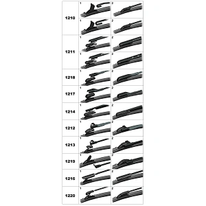 BOSOKO A80L Auto Spare Parts Wholesale Price Cheap Vehicle Soft Flat Windscreen Wiper Blades