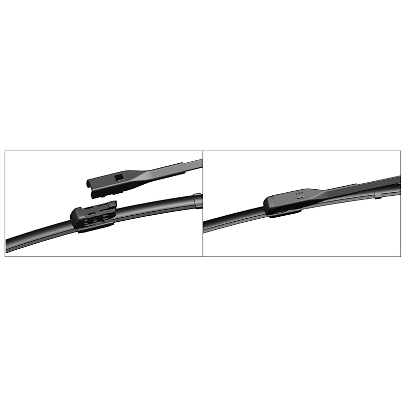 BOSOKO AC64 Soft Car Window Wiper Blades FOR Audi A4L A5