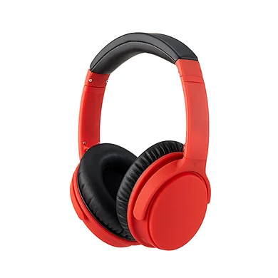 Red ANR Active Noise Reduce Bluetooth Over-ear Headphone for Online and Shop Sell