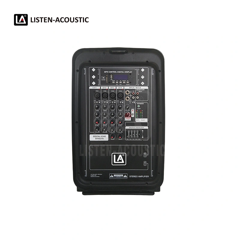 Portable PA System, Portable PA Speakers, Dual 8 inch Speakers, all in one portable pa system