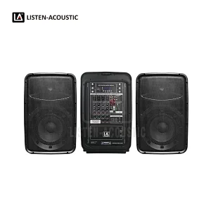 Portable PA System, Portable PA Speakers, Dual 8 inch Speakers, all in one portable pa system