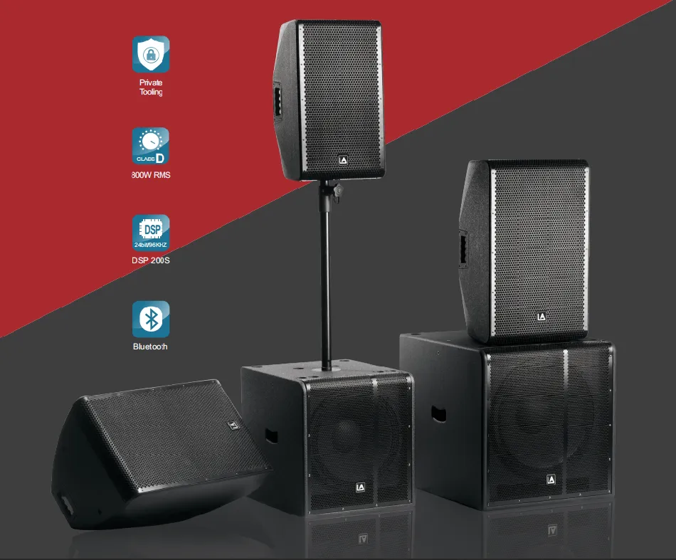 PA System, active speakers, passive speakers, full range speakers