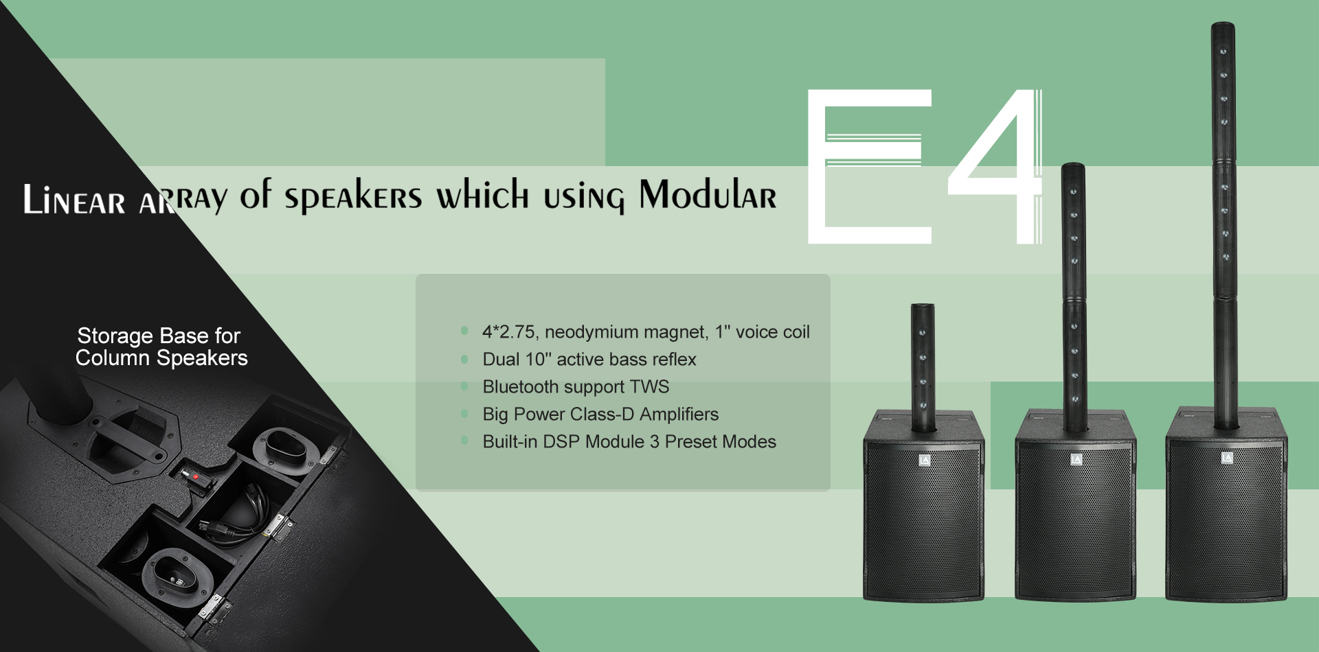 Portable Column Speakers,Professional Audio,stage sound,PA Systems