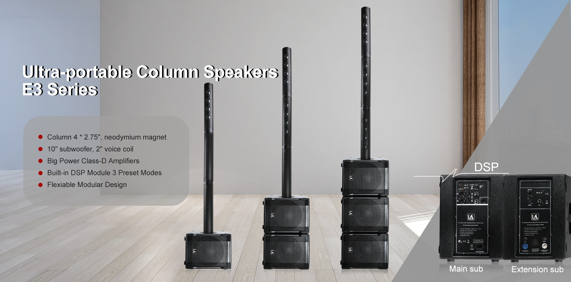 Portable Column Speakers,Professional Audio,stage sound,PA Systems
