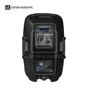 pa system with microphone and speakers,church speakers,portable sound system,active pa speaker