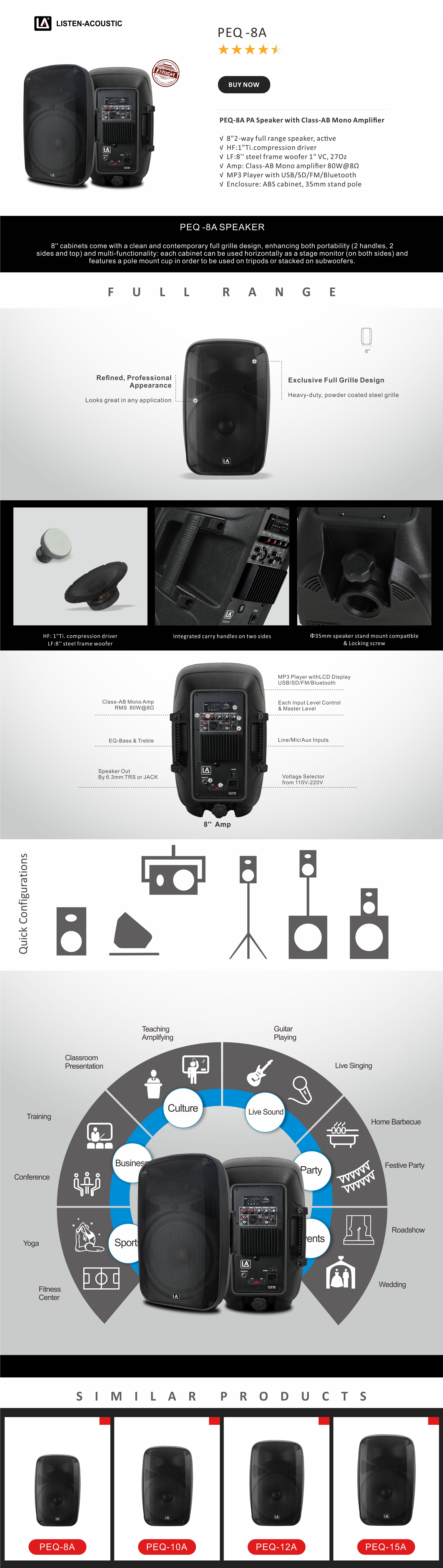 Active PA Speakers,amplifier speaker mono,pa amplifier speaker,pa amplifier speaker system,pa speaker amplifier