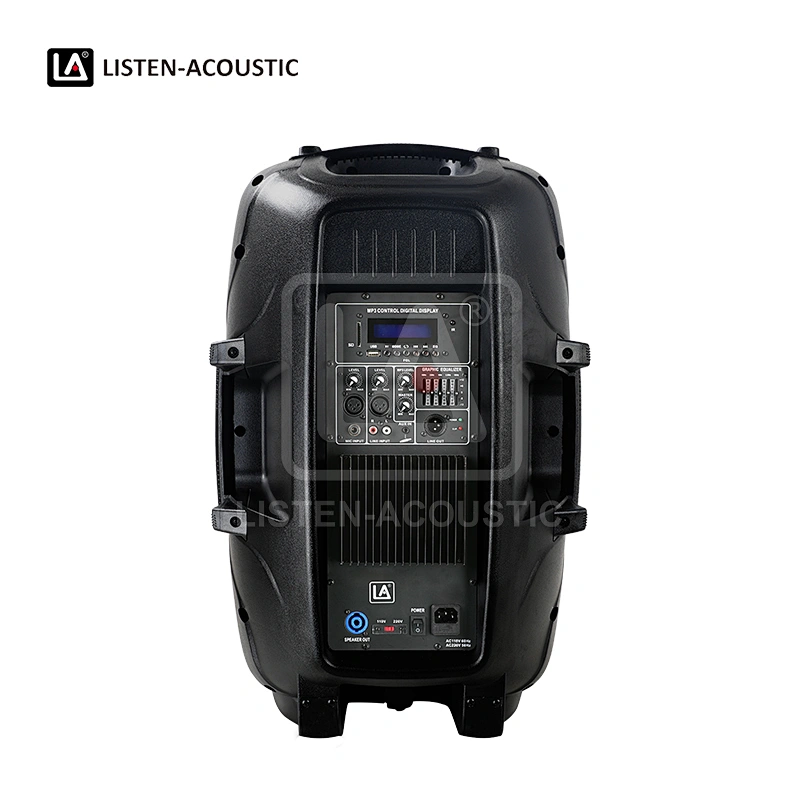 ABS Molded PA Speakers, PEQ Serise, Active Speaker, Portable Powered Speaker, Mono Amplifier Speakers, PEQ 15A Active PA Speaker with Class AB Mono Amplifier
