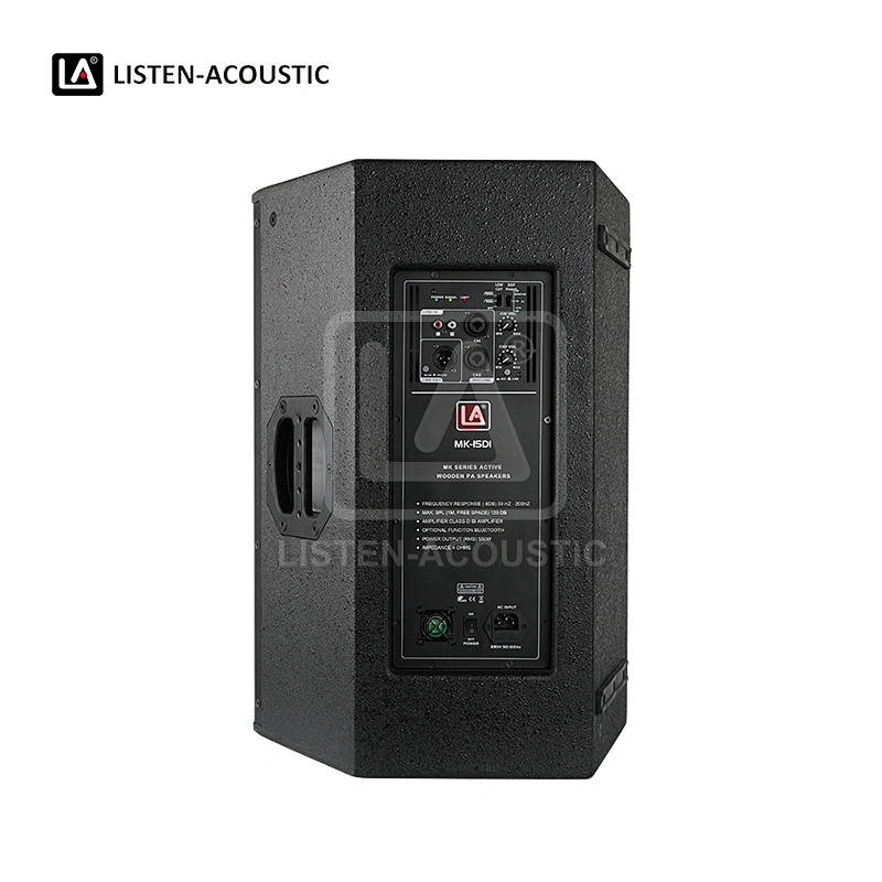 full range active speaker, speaker system, speaker, Wooden Speaker MK-15D1, Wooden PA Speakers MK Series