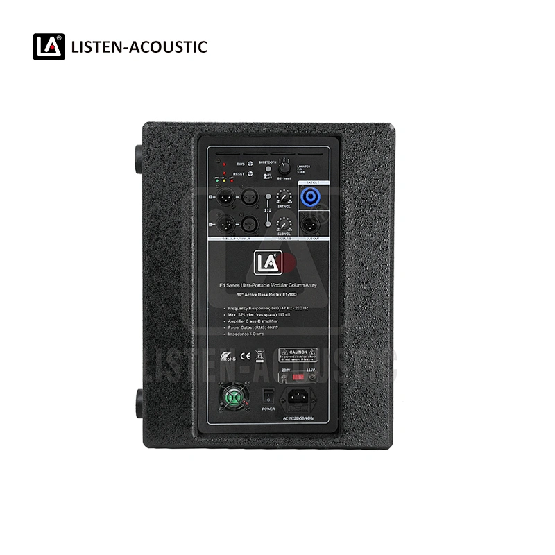 column array speakers, Combination Systems, E1 Series, DJ speakers, loudspeaker