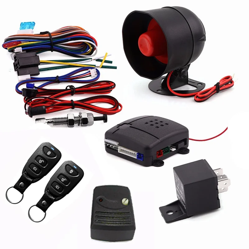 Universal Anti-hijacking by driver's door alarm system with Remote trunk release alarm car hot sale in South-American market