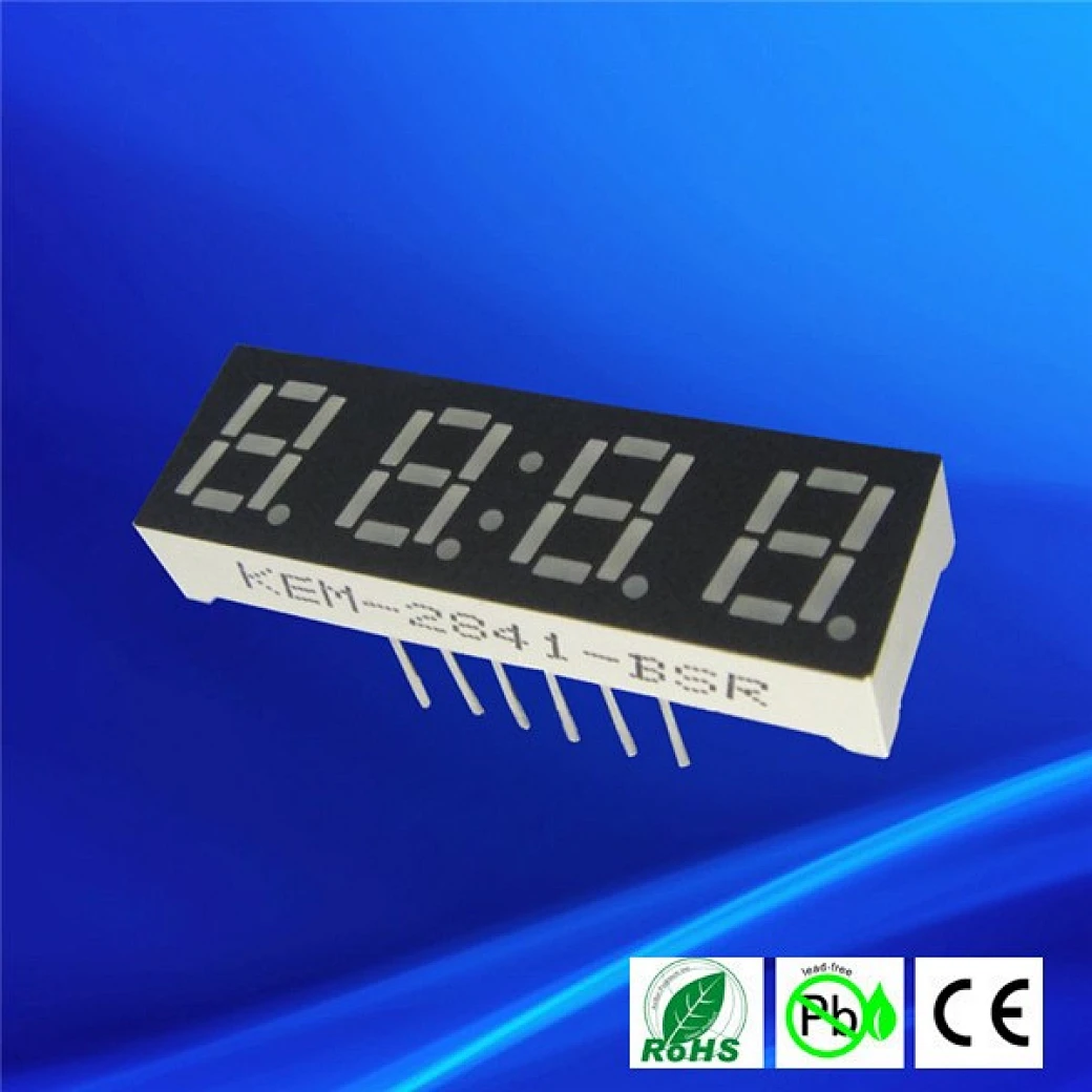 green 4 digit 0.28'' 7 segment led display