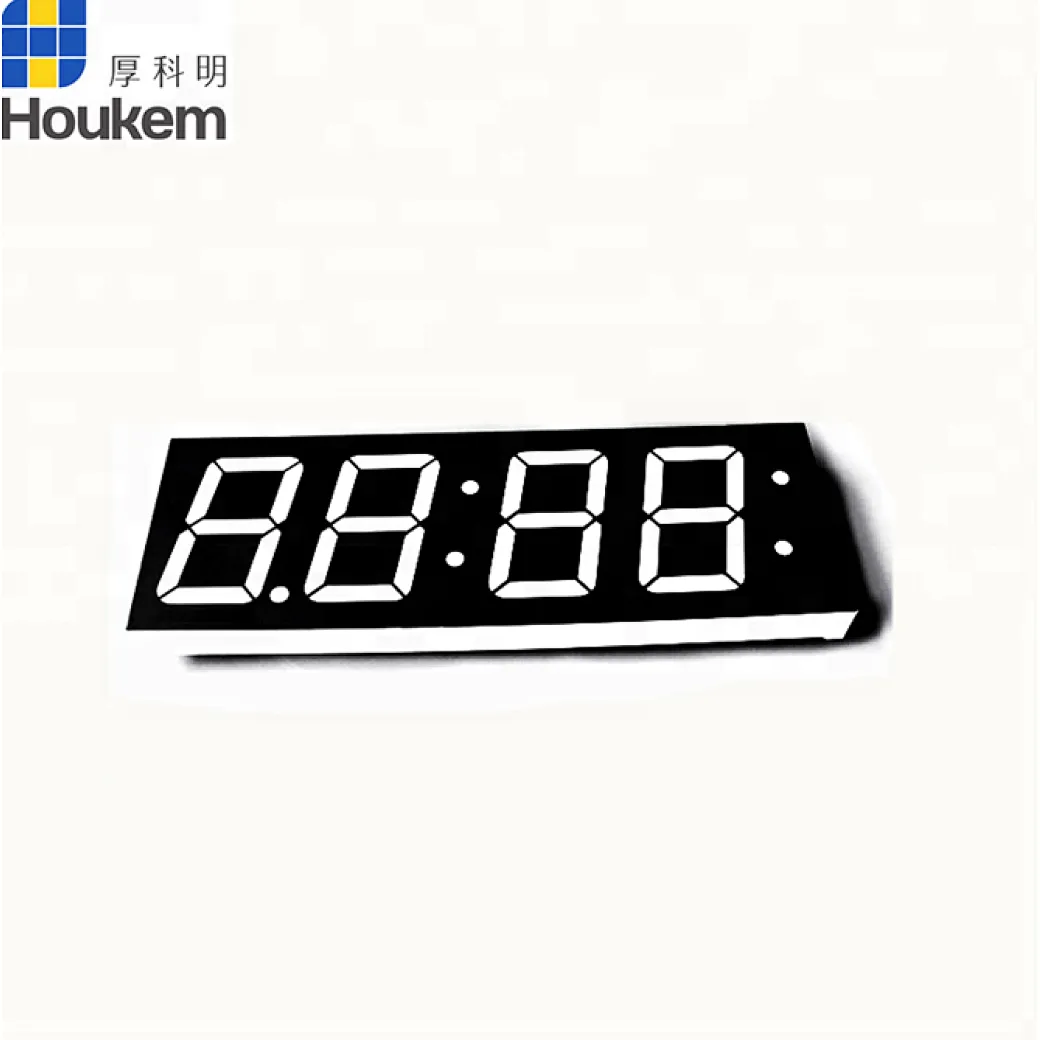 blue 4 digit 7 segment led display 1.2inch
