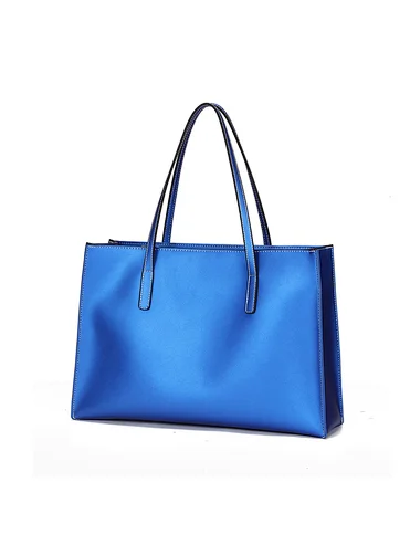 high end cowhide genuine leather unique mystery blue handbags luxury designer bags