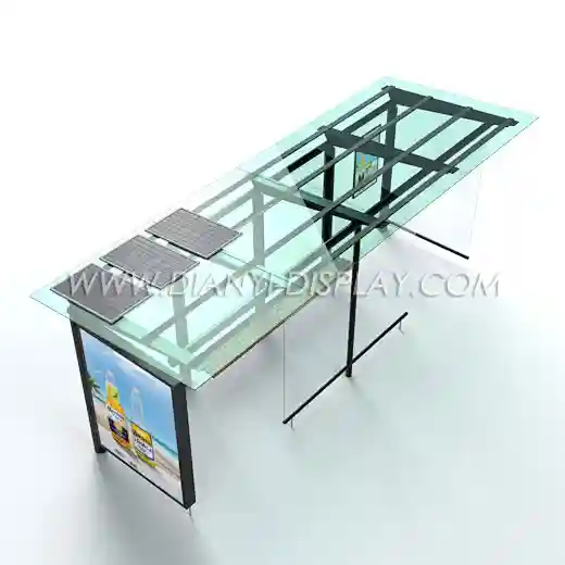 led bus stop shelter