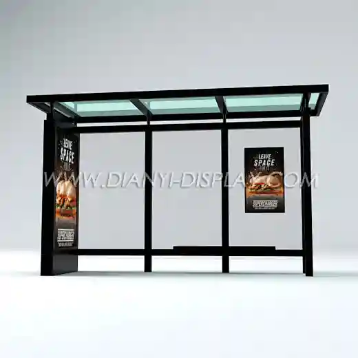 led bus stop shelter