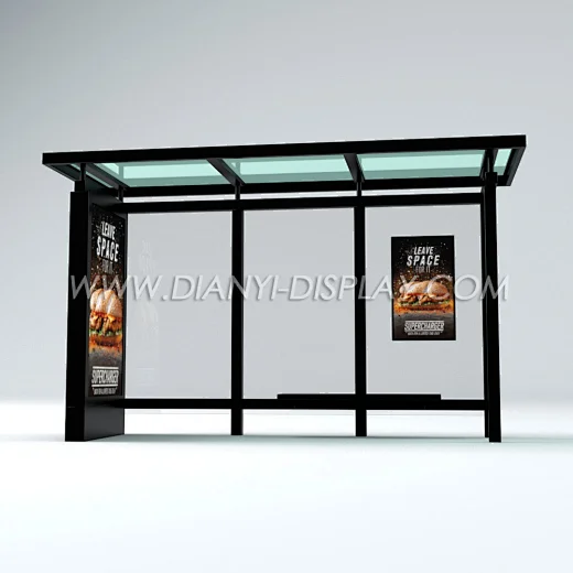 led bus stop shelter