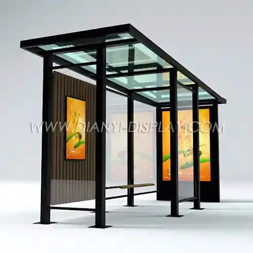 led bus stop shelter