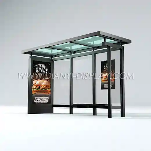 led bus stop shelter