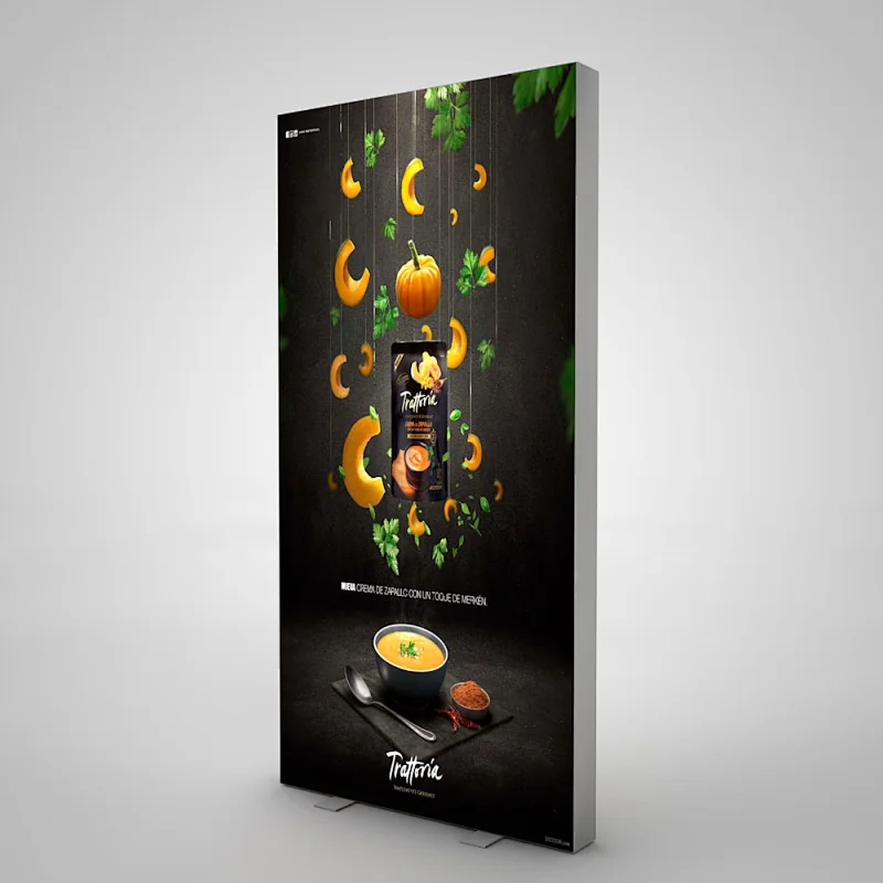 double side tension fabric light box